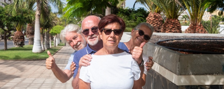 Happy People Arriving in Miami